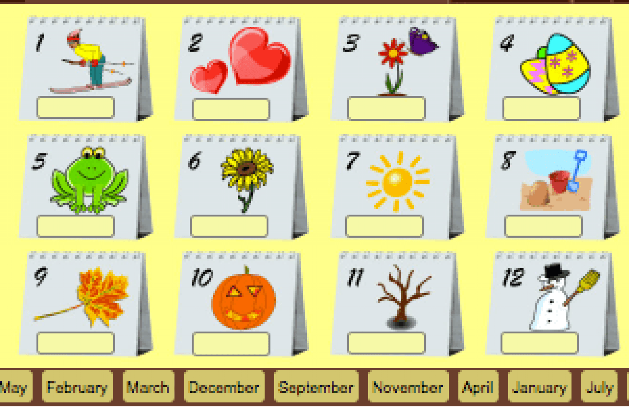 Iii Aprende Los Meses Del A O En Ingl S Learn The Months