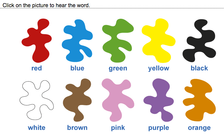 Aprende los colores en inglés