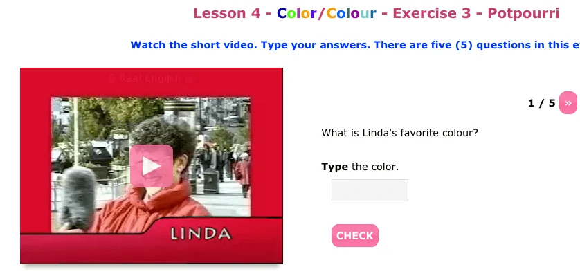 Ejercicio de los colores en inglés 06