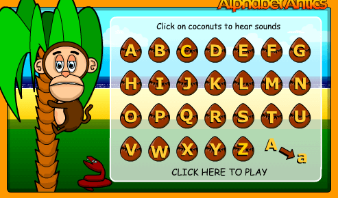 Juego en inglés para practicar el alfabeto: escucha y haz click.